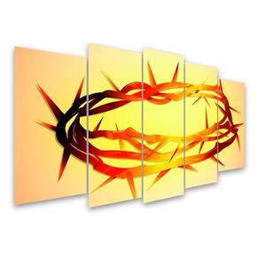 Kit Quadro Decorativo Religioso Para Sala de Estar 128x72cm - Pallazio