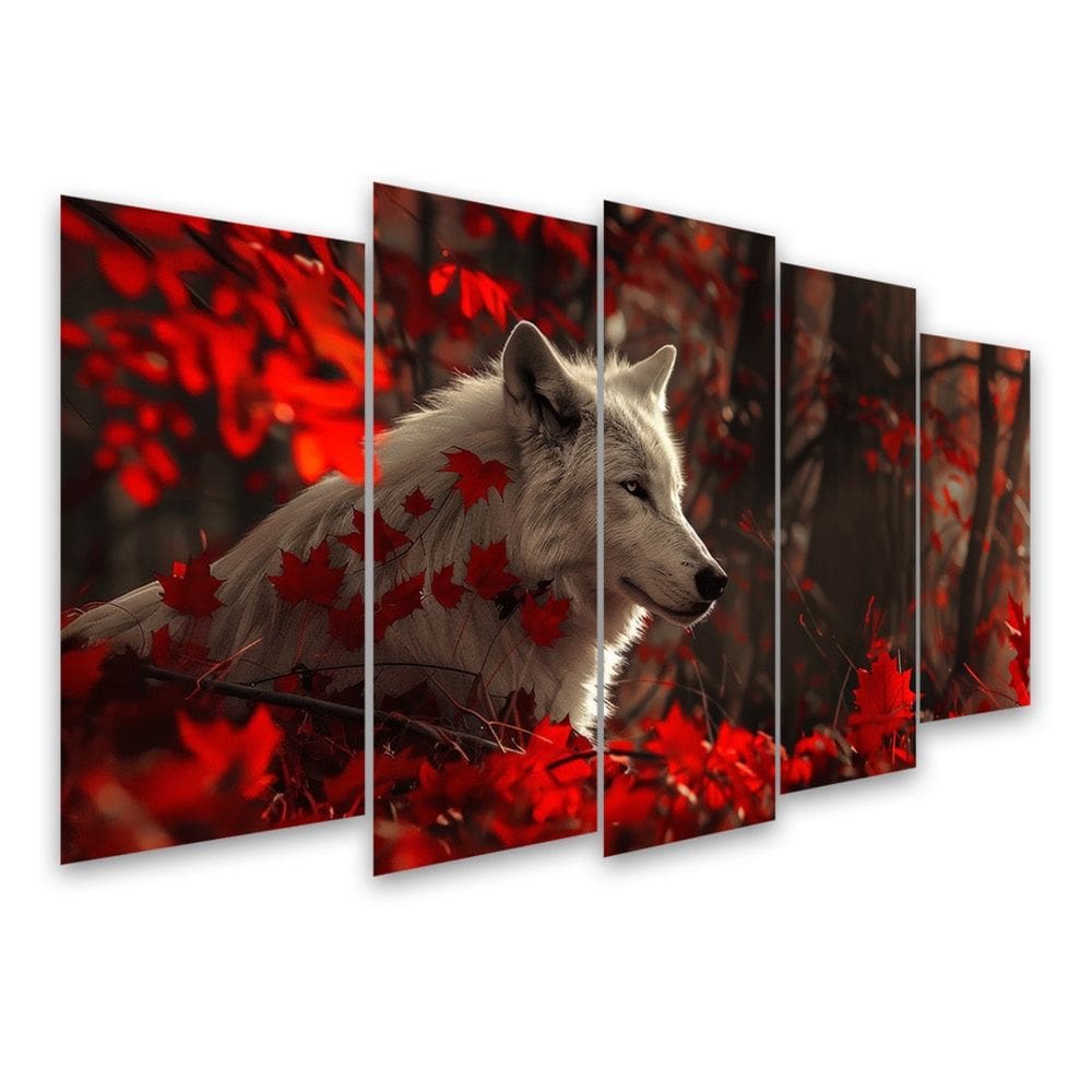 Kit Quadro Decorativo Animais V2 Para Sala de Estar 128x72cm A181 - Pallazio