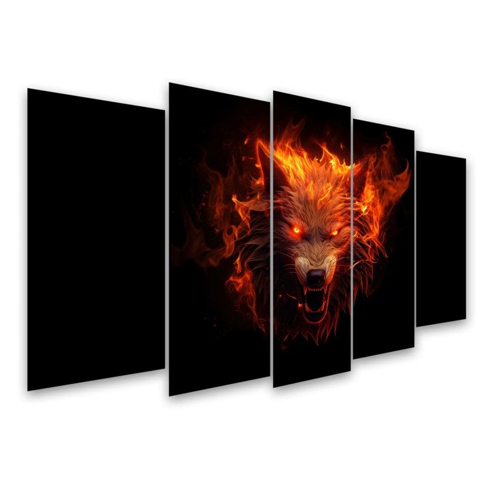 Kit Quadro Decorativo Animais Para Sala de Estar 108x60cm A193 - Pallazio