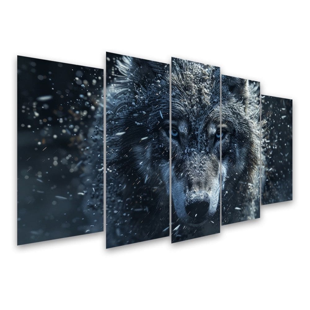 Kit Quadro Decorativo Animais V2 Para Sala de Estar 108x60cm A187 - Pallazio