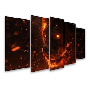 Kit Quadro Decorativo Animais Para Sala de Estar 158x90cm A67 - Pallazio