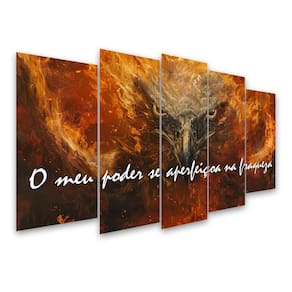 Kit Quadro Decorativo Animais Para Sala de Estar 128x72cm A127 - Pallazio