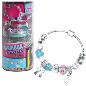 Kit de Pulseiras Infantil Glamour Beads Com Pingentes Toyng