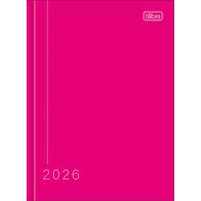Agenda 2026 Costurada Diária Pepper 12,3 x 16,6 cm M4 Tilibra