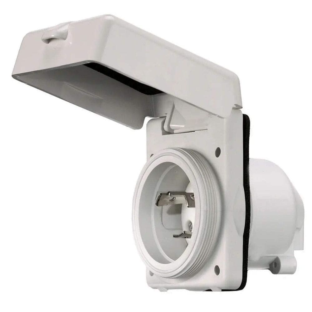 Entrada de travamento flangeada Hubbell HBL303NM 30A 120VAC branca