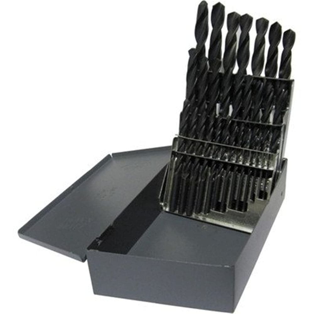 Conjunto de brocas Qualtech de 29 peças HSS Jobber com comprimento 1,6-13 mm