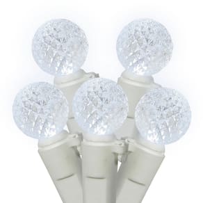 Conjunto de luzes LED Vickerman 100 Light G12 Cool White em fio branco