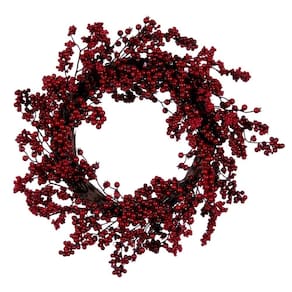 Coroa de Natal Vickerman 24cm Artificial Red Berry