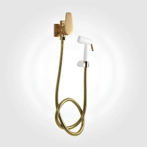 Ducha Higiênica Com Derivação Dn15 Dom Dourado Fosco Perflex