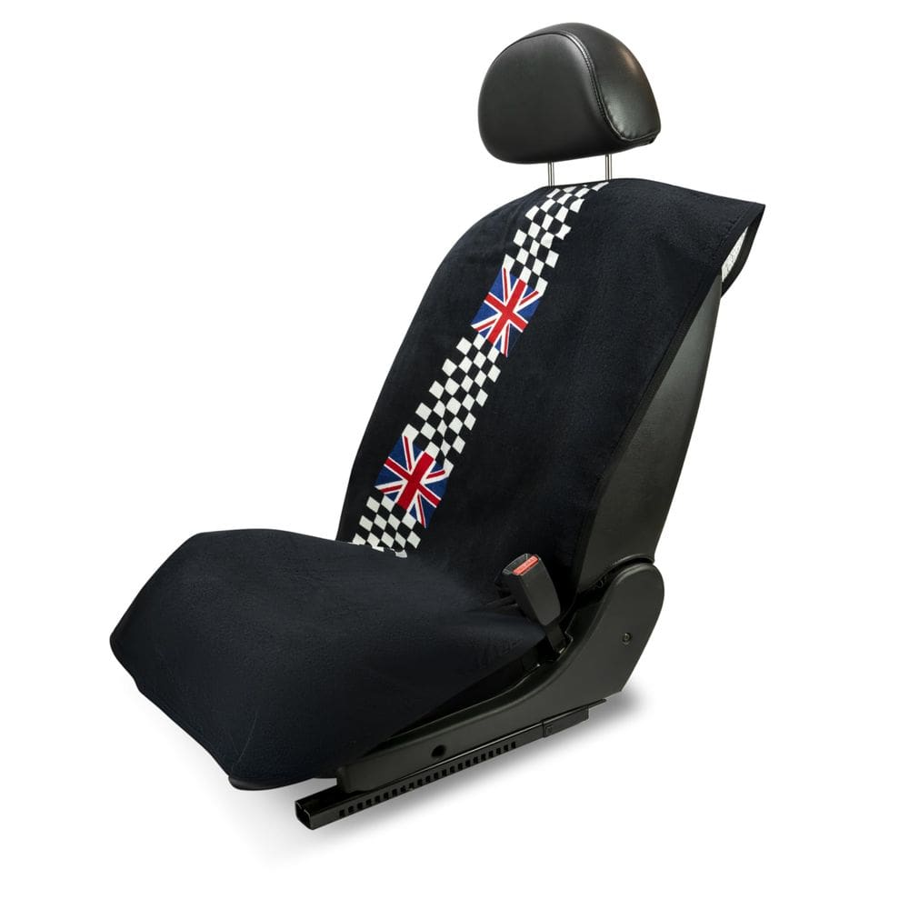 Protetor de assento de carro Toalha Seat Armour Checkered British Flag