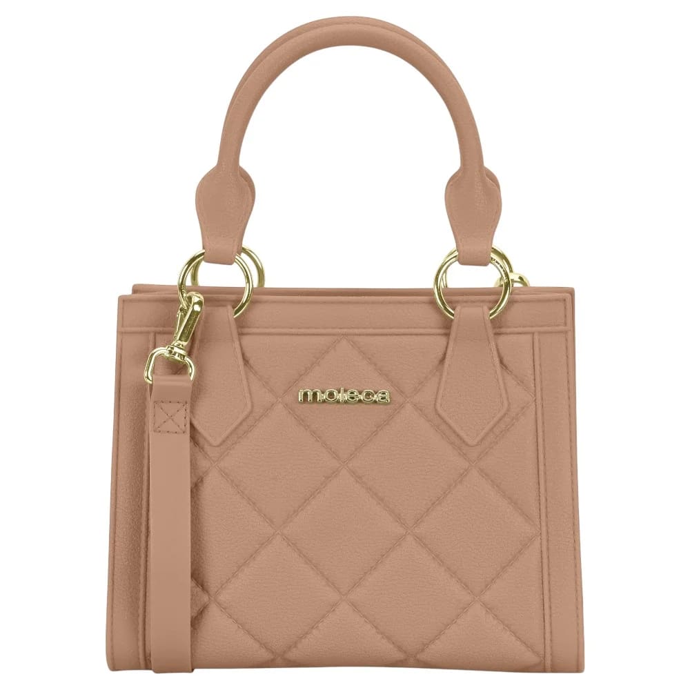 Bolsa Moleca Feminina Moderna Transversal Nude Pequena