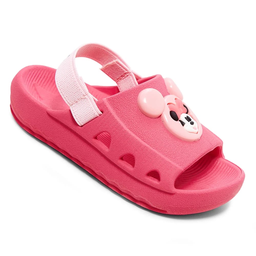 Chinelo Grendene Kids Slide Elástico Minnie Rosa