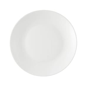 Prato para Sobremesa 18cm Branco Plástico Linha Cozy Servir Petiscos Torta Mousse Coza
