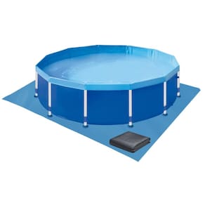 Piscina Redonda Estruturada 5500 Litros Capa e Forro Mor