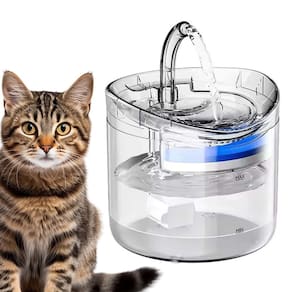 Fonte Bebedouro Agua Gato Pet Cachorro Gatinho 2 Litros Transparente Silenciosa Usb Automatica Animais Estimaçao