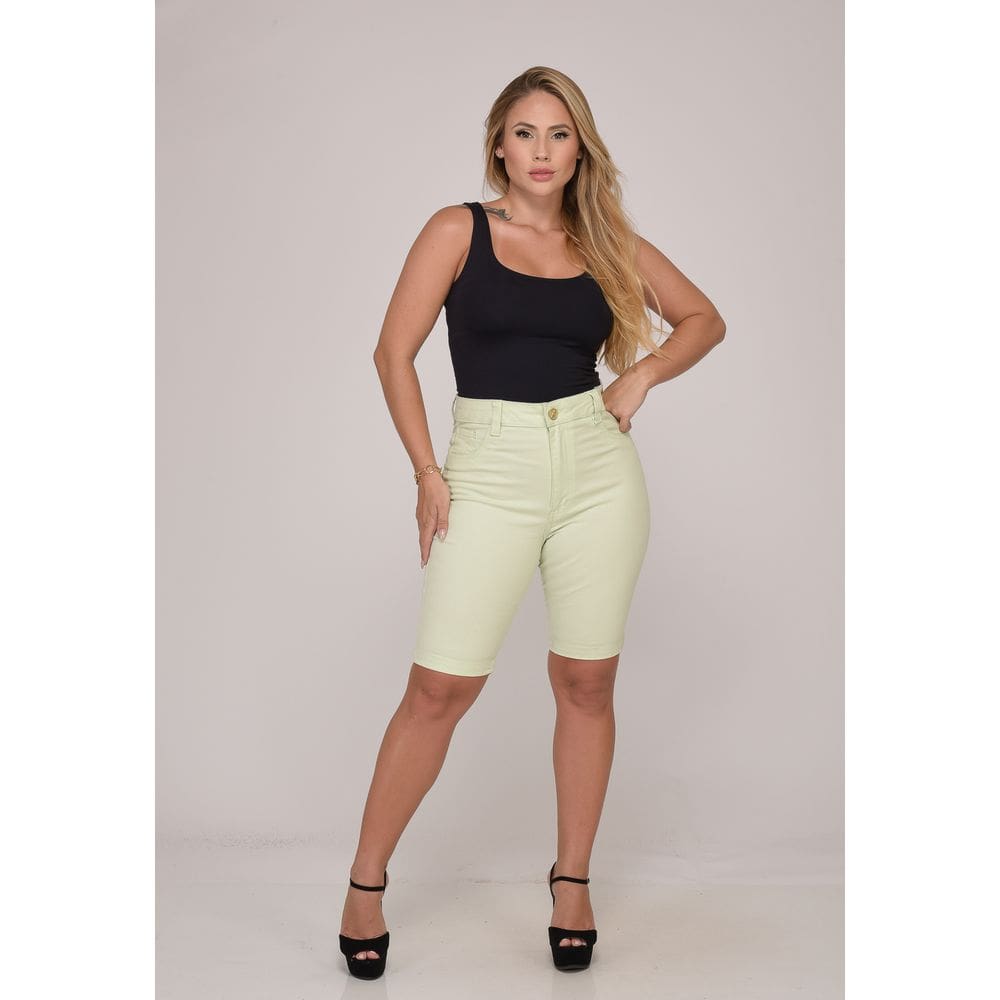 Bermuda Feminina 7883 Verde Primavera