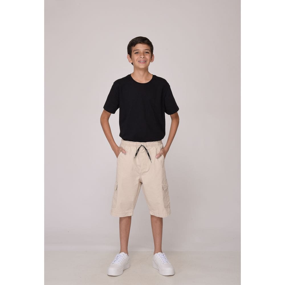 Bermuda Juvenil 7908 Bege Claro