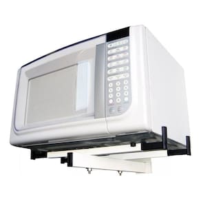 Suporte Parede Branco Microondas/Forno Universal Aço Carbono