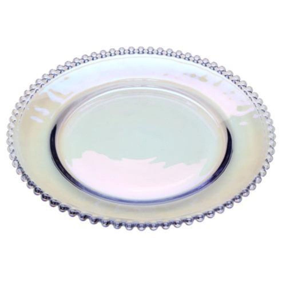 Prato Para Sobremesa Cristal Pearl - 20Cm - Rainbow