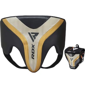Treinamento de MMA e boxe Groin Guard RDX Aura T-17 Golden-S
