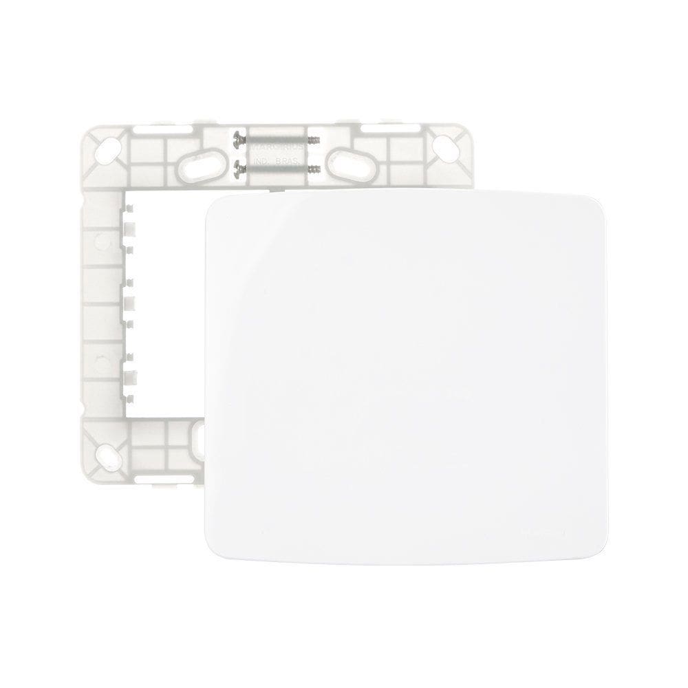Placa Cega com Suporte MarGirius B3 4x4 Branca
