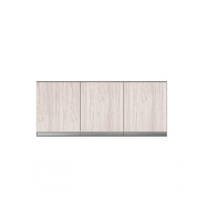 Armário Aéreo Para Cozinha Andréia 120 Cm Com 3 Portas Castanha-avelã