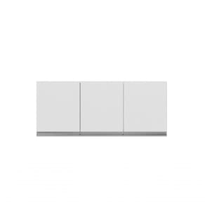 Armário Aéreo Para Cozinha Andréia 120 Cm Com 3 Portas Branco