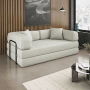 Sofá Cama Colchão Casal Compactair Confortável Sala Balaqui