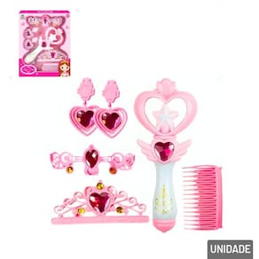Acessórios Para Boneca 06 Peças Lucy Fada Coração - Tudo em Caixa