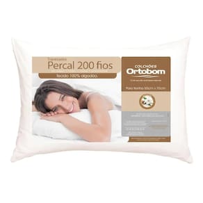 Travesseiro 200 Fios Super Ortobom - 50x70cm