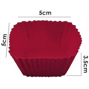 Forma P/Cupcake Silicone Quadrada Sfb102