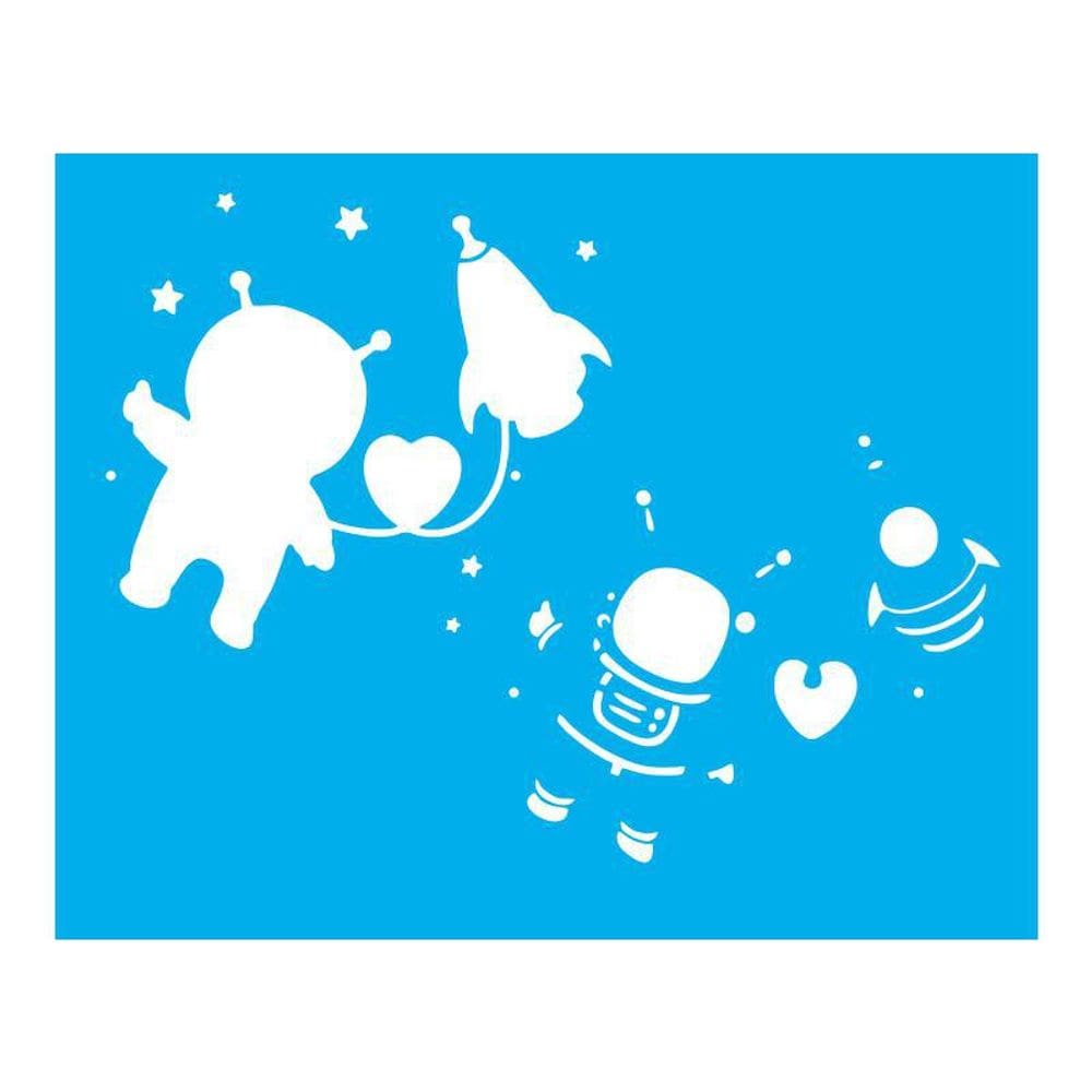 Stencil Tamako Astronauta - 20X25Cm - Ref 9322