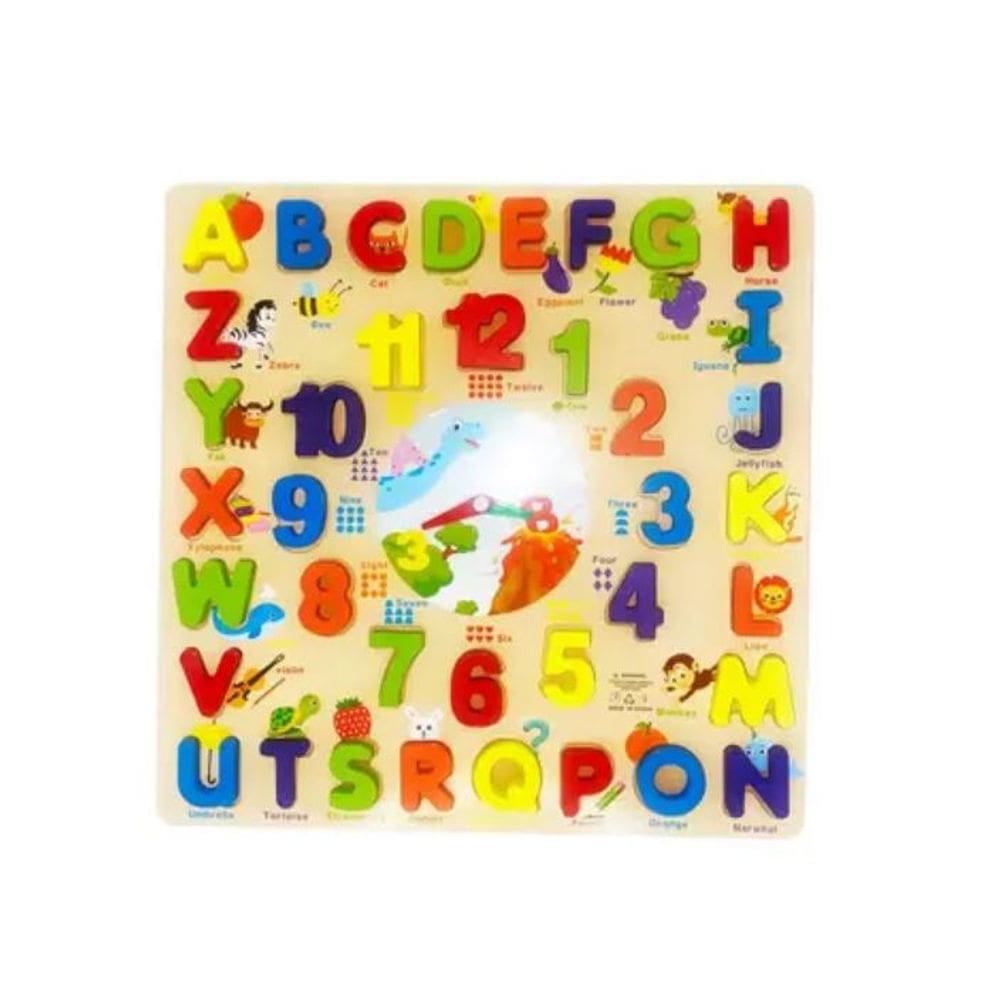 Brinquedo de Encaixe Relógio Alfanumérico