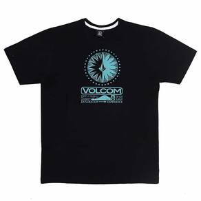 Camiseta Volcom Out There WT25 Masculina Preto