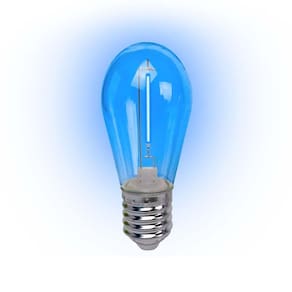 Lâmpada Led Filamento Azul 1w E-27 220v 4 Peças Foxlux