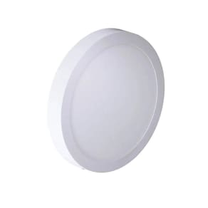 Painel Led 15x15 Redondo Branco Sobrepor 12w 3000k Foxlux
