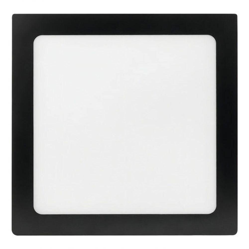 Painel Led 21,8x21,8 Quadrado Preto Embutir 18w 6500k Foxlux