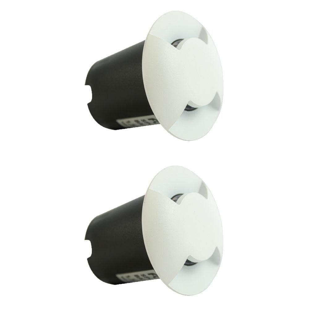 Kit 2 Spot Led Baliza 1,5w Bc 3000k 4 Fachos Foxlux