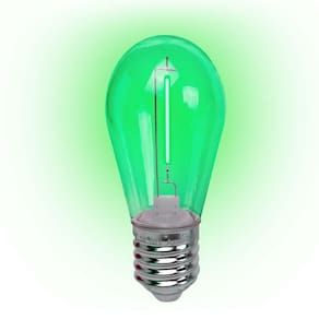 Lâmpada Led Filamento Verde 1w E-27 220v 4 Peças Foxlux