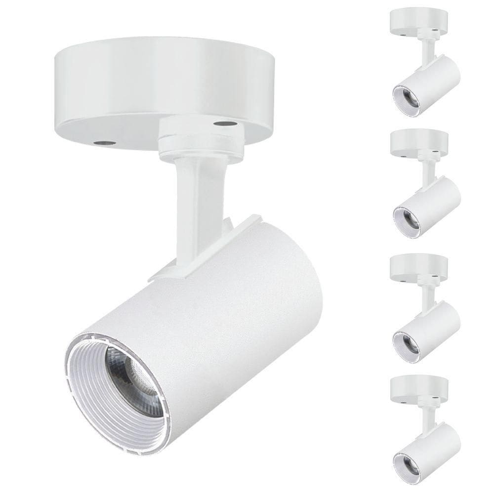 5 Spot Direcionável Sobrepor 12w Branco Bivolt 3000k Foxlux
