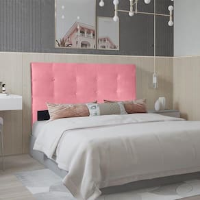 Cabeceira Berlim 1,60 Cm Para Cama Box Queen Suede Rose