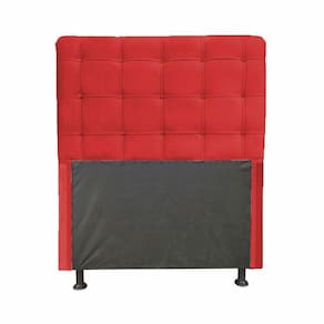 Cabeceira Dama 1,00 Cm Cama Box Solteiro Suede Vermelho