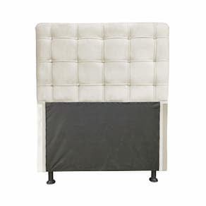 Cabeceira Dama 1,00 Cm Cama Box Solteiro Suede Bege