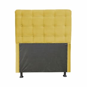 Cabeceira Dama 1,00 Cm Cama Box Solteiro Suede Amarelo