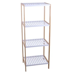 Estante Multiuso Bambu Cazza Kayapo 4 Prateleiras 45x35x120cm