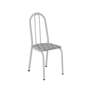 Kit Com 2 Cadeiras América 050 Base Branco Para Cozinha
