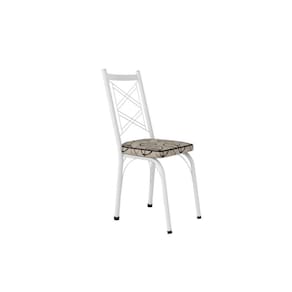 Kit Com 2 Cadeiras Europa 143 Com Base Branco Para Cozinha