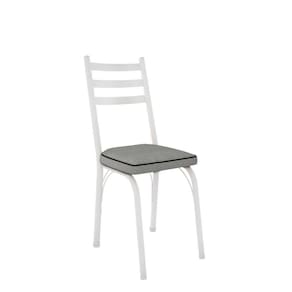 Kit Com 2 Cadeiras Europa 141 Com Base Branco Para Cozinha