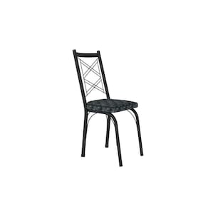 Kit Com 2 Cadeiras Europa 143 Com Base Preto Para Cozinha