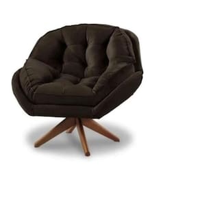 Poltrona Decorativa Flórida Com Base Giratória Suede